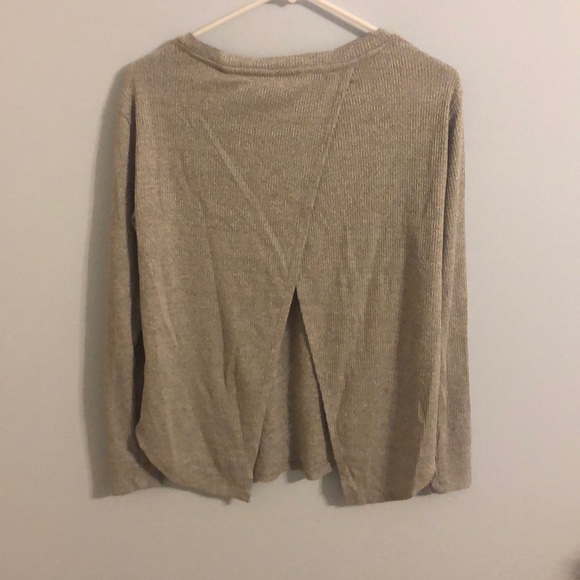 Grey open back sweater - Picture 3 of 3